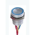 APEM Piezo Switch Latching IP68 Through Hole 24V AC/DC 200mA 75°C -40°C 