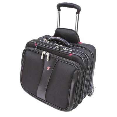 Wenger Laptop Wheeled Case Black 17 in Nylon with 3 Compartments Patriot 600662
