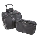 Wenger Laptop Wheeled Case Black 17 in Nylon with 3 Compartments Patriot 600662