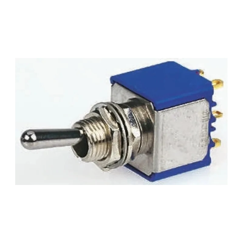 APEM Toggle Switch Panel Mount On-Off-On DPST Solder Lug Terminal 24 V dc 250 V ac 5648CDB