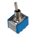 APEM Toggle Switch, Panel Mount, On-On, 3PDT, Solder Lug Terminal, 24 V dc, 250 V ac, Brass Actuator 5656CDB