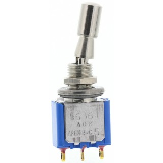 APEM Toggle Switch Panel Mount On-On SPDT Solder Lug Terminal 24 V dc 250 V ac 5636ADBK2V