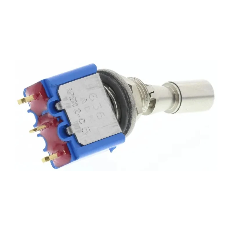 APEM Toggle Switch Panel Mount On-On SPDT Solder Lug Terminal 24 V dc 250 V ac 5636ADBK2V