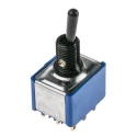 APEM Toggle Switch Panel Mount On-On 3PDT Solder Lug Terminal 4A 24 V dc 250 V ac 5656ADBGK