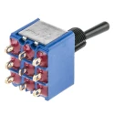 APEM Toggle Switch Panel Mount On-On 3PDT Solder Lug Terminal 4A 24 V dc 250 V ac 5656ADBGK