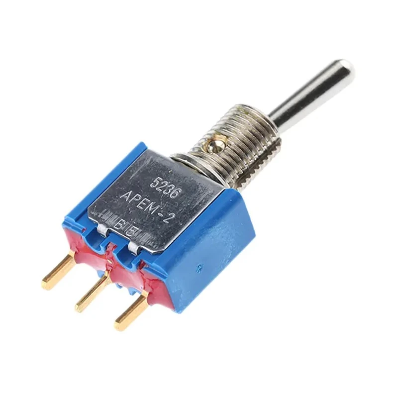 APEM Toggle Switch PCB Mount On-On SPST PC Terminal 24 V dc 250 V ac 5236CDB