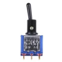 APEM Toggle Switch Panel Mount On-On 4PDT Solder Lug Terminal 24 V DC 250 V AC 5666ADBGK