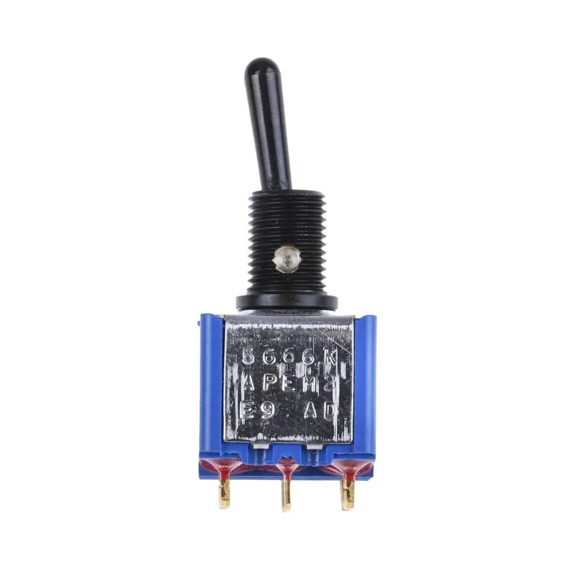 APEM Toggle Switch Panel Mount On-On 4PDT Solder Lug Terminal 24 V DC 250 V AC 5666ADBGK