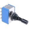 APEM Toggle Switch Panel Mount On-Off-On 4PDT Solder Lug Terminal 24 V dc 250 V ac 5669ADBGK3V
