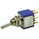 APEM Toggle Switch PCB Mount On-Off-On DPST PC Terminal 24 V dc 250 V ac 5247CDB