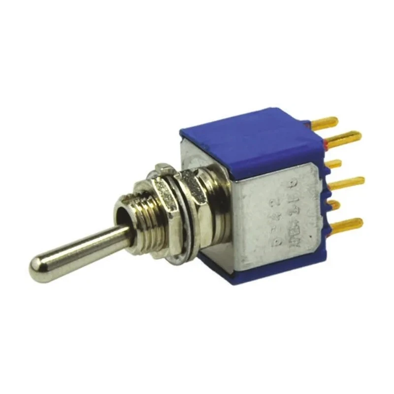 APEM Toggle Switch PCB Mount On-Off-On DPST PC Terminal 24 V dc 250 V ac 5247CDB