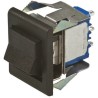 APEM DPDT On-Off-On Rocker Switch Panel, Panel Mount, 6A, 30V DC, Series 7000 7649AD+U1202+U732