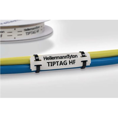 HellermannTyton White Print Polyolefin Cable Labels 65 mm Width 190 Per Pack 556-21069 TIPTAG15X65WH-PO-WH