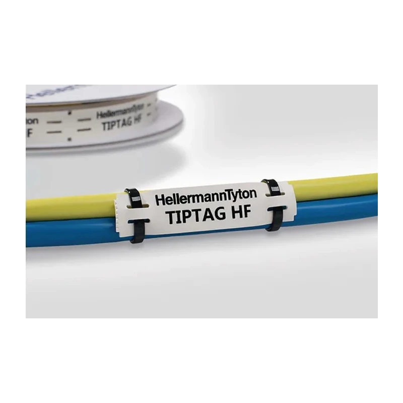 HellermannTyton White Print Polyolefin Cable Labels 65 mm Width 190 Per Pack 556-21069 TIPTAG15X65WH-PO-WH