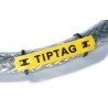 HellermannTyton Yellow Print Polyolefin Cable Labels 100 mm Width 100 mm Length 120 Per Pack 556-20074 TIPTAG11X100YE-PO-YE