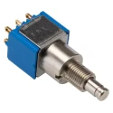 APEM 8000 Series Miniature Push Button Switch Latching Panel Mount DPDT 6.5 mm Cutout IP65 8646ADBK