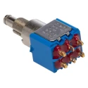 APEM 8000 Series Miniature Push Button Switch Latching Panel Mount DPDT 6.5 mm Cutout IP65 8646ADBK