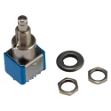 APEM 8000 Series Miniature Momentary Push Button Switch, Panel Mount, 6.5 mm Cutout, DPDT, IP65, 30 V dc 8642ADBK