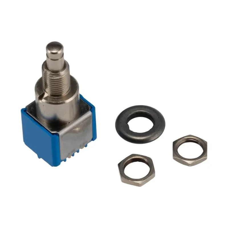 APEM 8000 Series Miniature Momentary Push Button Switch, Panel Mount, 6.5 mm Cutout, DPDT, IP65, 30 V dc 8642ADBK