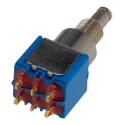 APEM 8000 Series Miniature Momentary Push Button Switch, Panel Mount, 6.5 mm Cutout, DPDT, IP65, 30 V dc 8642ADBK