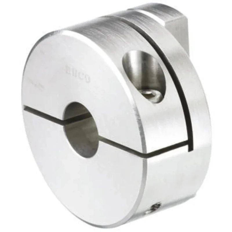 Huco Stainless Steel Clamp Style Flexible Coupler 25.4 mm OD 6.35 mm Bore Finished with No Keyway Bore 25 mm Length 852.25.24