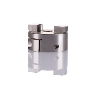 Huco Clamp Style Oldham Coupler 41.3 mm Outside Diameter 10 mm Bore Finished with No Keyway Bore 41 mm Hub Length 852.41.32