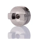 Huco Clamp Style Oldham Coupler 41.3 mm Outside Diameter 10 mm Bore Finished with No Keyway Bore 41 mm Hub Length 852.41.32