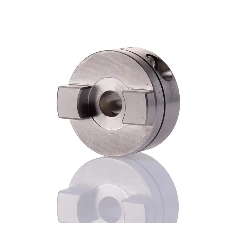 Huco Clamp Style Oldham Coupler 41.3 mm Outside Diameter 10 mm Bore Finished with No Keyway Bore 41 mm Hub Length 852.41.32