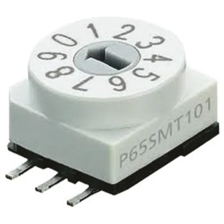 APEM Rotary Flush Rotary Coded DIP Switch Surface Mount P65SMT103
