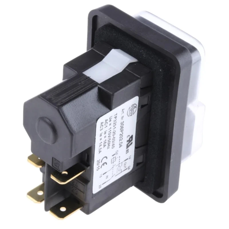 APEM 3000 Series Push Button Switch Momentary DPDT 22.1 mm Cutout Red Green LED IP65 230 V dc 115 V ac 306P202.04