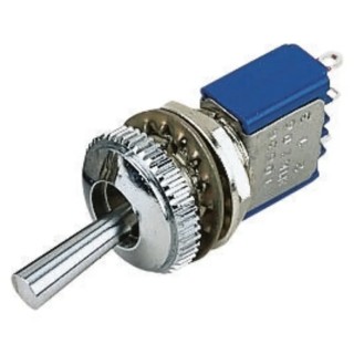 APEM Toggle Switch Panel Mount On-Off-On SPDT Solder Terminal 24 V dc 250 V ac 106382103