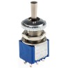 APEM Toggle Switch Panel Mount On-Off-On DPDT 3A 24V DC 250V AC Brass Actuator 106472103