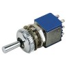 APEM Toggle Switch Panel Mount On-Off-On DPDT Solder Terminal 11mm Brass Actuator 106491175