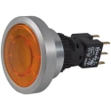 APEM Illuminated Push Button Switch Momentary Panel Mount 30 mm Cutout DPDT Amber LED IP65 250V ac A9PFA1Y2DK3
