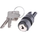 APEM A01 2-position Key Switch Head, Latching Operation, 16mm Cutout IP65 A018323