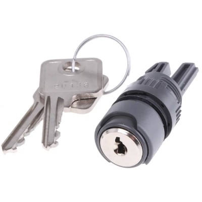 APEM A01 2-position Key Switch Head, Latching Operation, 16mm Cutout IP65 A018323
