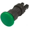 APEM A01 Series Green Momentary Mushroom Push Button Head, 16 mm Cutout Diameter, 24 mm Diameter, IP65, A01MME