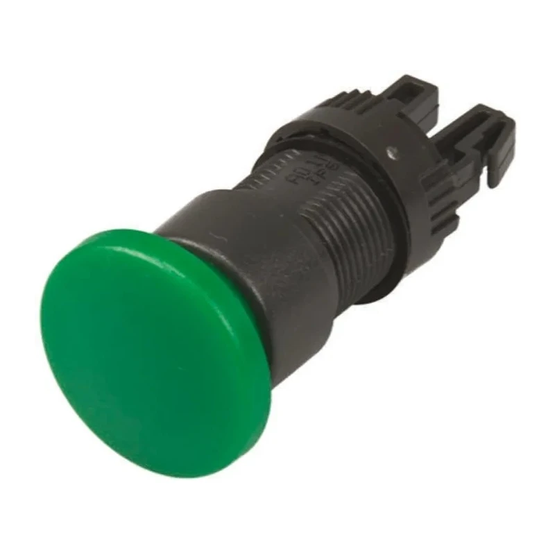 APEM A01 Series Green Momentary Mushroom Push Button Head, 16 mm Cutout Diameter, 24 mm Diameter, IP65, A01MME
