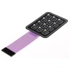 APEM 12 Key Illuminated Silver Membrane Keypad AC3560ILL