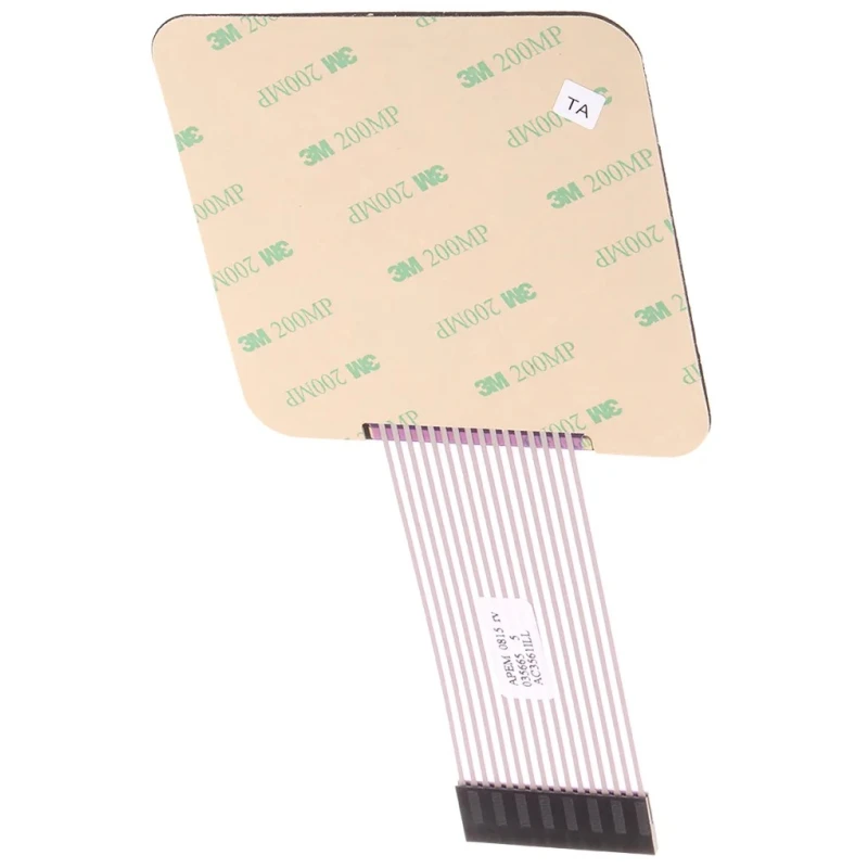 APEM 16 Key Illuminated Silver Membrane Keypad 4 x 4 Matrix Layout AC3561ILL