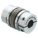 Huco Aluminium Hub Stainless Steel Bellows Flexible Clamp Coupler 41 mm OD 12 mm Bore 49.7 mm Length 536.41.3535