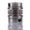 Huco Aluminium Hub Stainless Steel Bellows Clamp Style Flexible Coupler 12 mm Bore 40 mm Length 536.34.3535