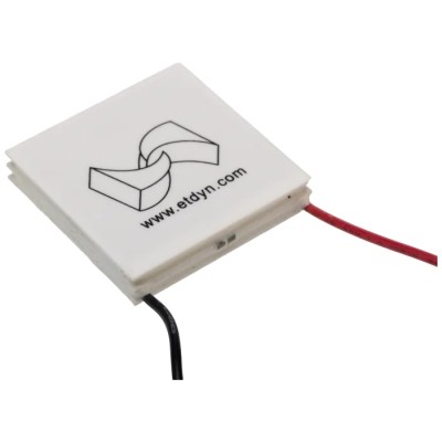 Global Component Sourcing Peltier Module, 51.6 W Cooling Capacity, 8.5 A, 16.1 V, 40 mm x 40 mm x 7 mm ET2-196-19-14
