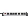 Kopp 1.4 m 7 Socket Type F German Schuko Extension Socket Extension Lead Kit 250V ac 16A IP20 POWERversal 226820011