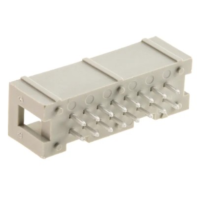 HARTING SEK 18 Series Straight Through Hole PCB Header 16 Contacts 2.54 mm Pitch 2 Row Shrouded 09185166324