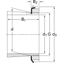 SKF Adapter Sleeve, Steel, 80 mm Outside Diameter, Thread M60 x 2, 47 mm Overall Length H 312