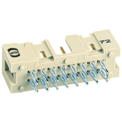 HARTING SEK 18 Series Straight Through Hole PCB Header, 20 Contacts, 2.54 mm Pitch, 2 Row, Shrouded 09185206329