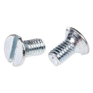 RS PRO Slot Countersunk Steel Machine Screw M3 Thread 6 mm Length 553-841