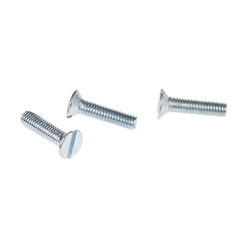 RS PRO Slot Countersunk Steel Machine Screw 12 mm M3 553-857