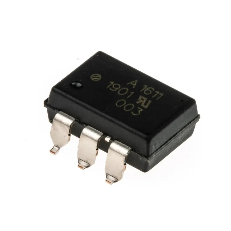 Broadcom ASSR-1611 Series Solid State Relay 2.5A Load 60V Load 1.7V Control Surface Mount DIP-6 ASSR-1611-301E